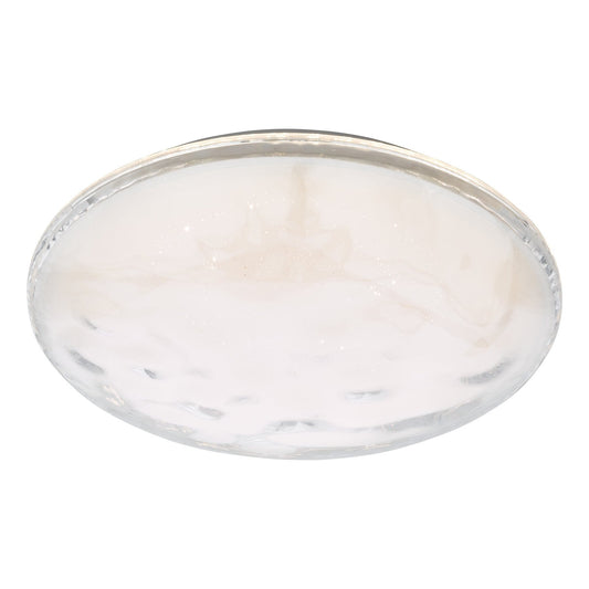 Dar Lighting Atara White LED Flush