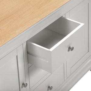 Bordeaux 2 Door & 3 Drawer Pebble Grey & Oak Sideboard