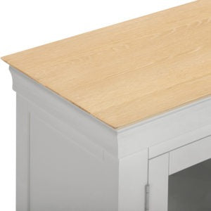 Bordeaux Pebble Grey & Oak TV Stand