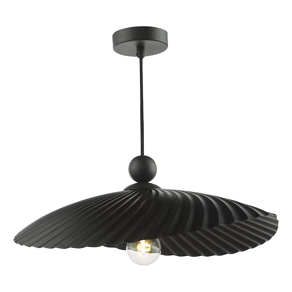 Dar Lighting Bouvier Matt Black Easy Fit Pendant