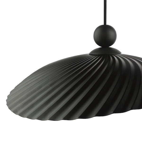 Dar Lighting Bouvier Matt Black Easy Fit Pendant