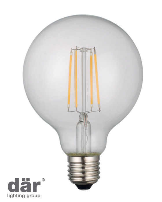 Dar Lighting LED Medium Globe Light Bulb (Lamp) ES/E27 6W 700LM (Single)