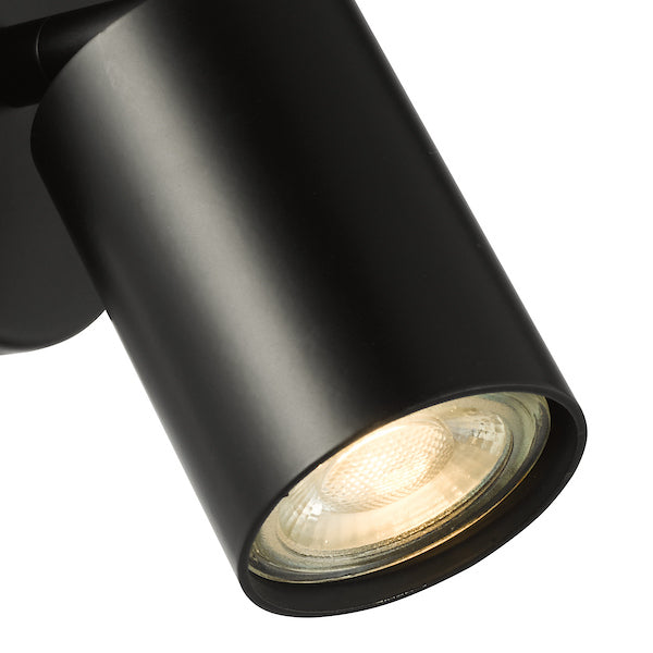 Dar Lighting Cawley Matt Black Single Spotlight