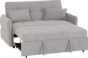 Chelsea Silver Grey Fabric Sofa Bed
