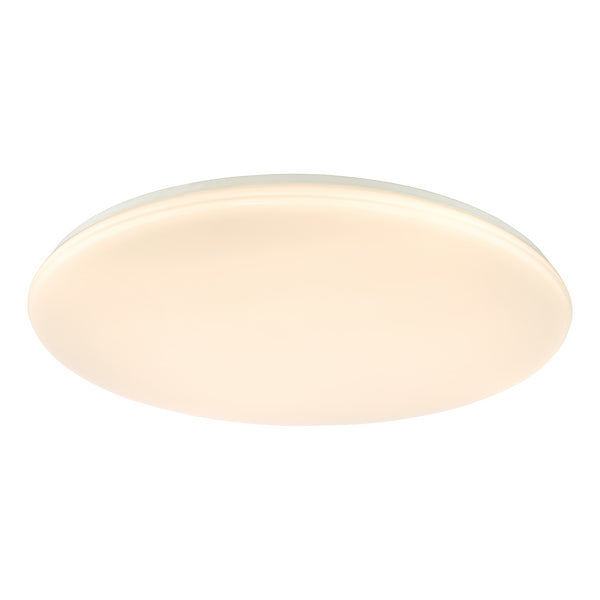 Dar Lighting Duena LED White Frosted Acrylic Flush