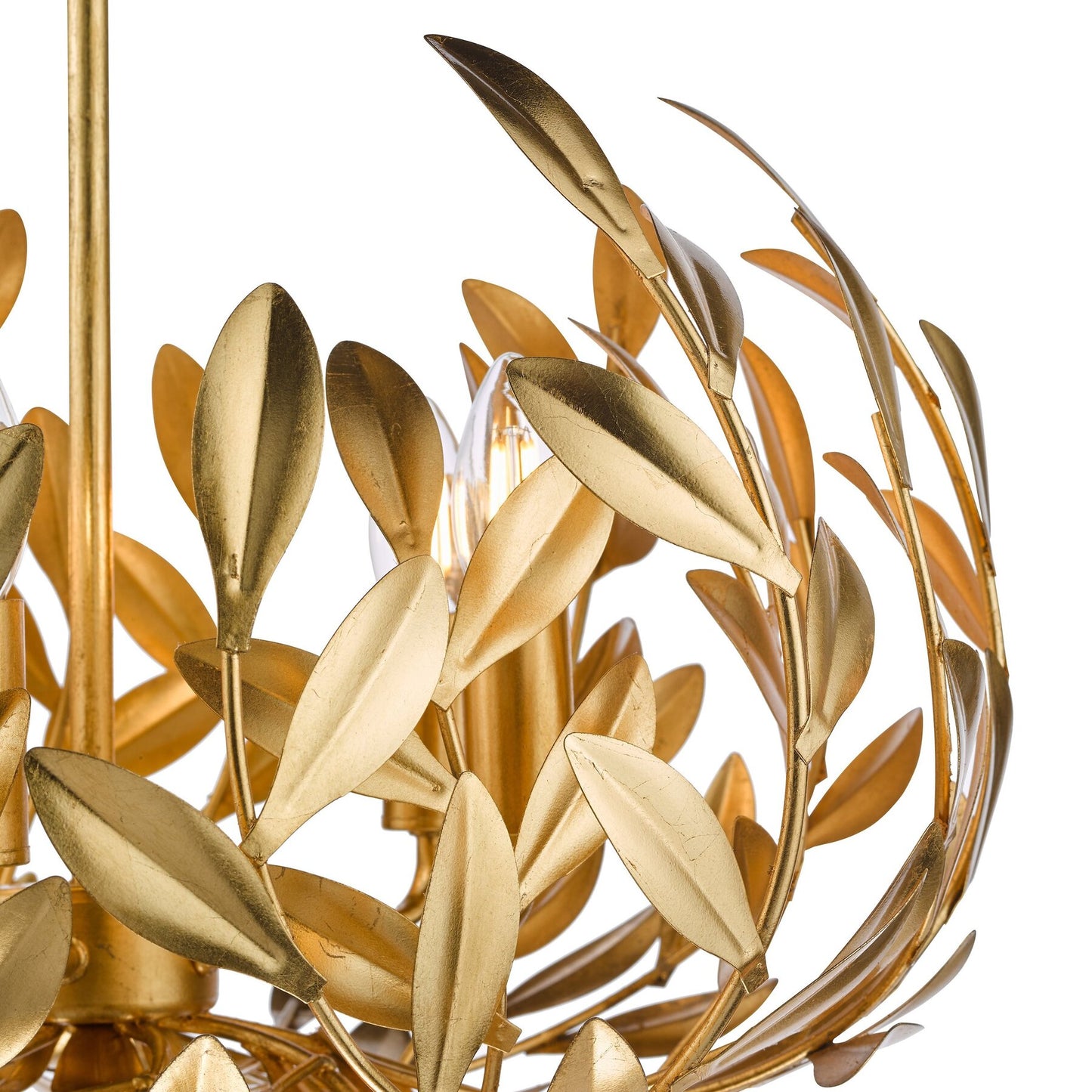 Dar Lighting Ercilia 5 Light Pendant Gold Leaf