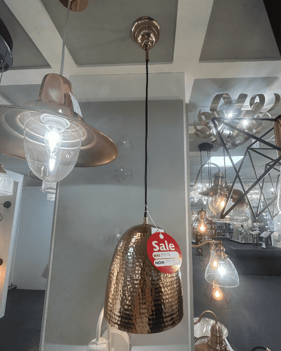 EX-DISPLAY Firstlight Assam Copper Pendant