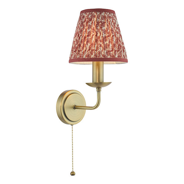 Dar Lighting Favian Matt Bronze Wall Light With Shade