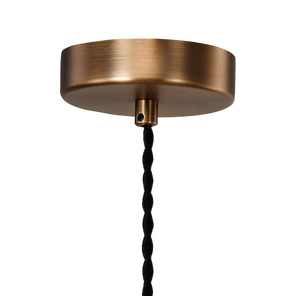 Dar Lighting George 1 Light E27 Antique Bronze Suspension