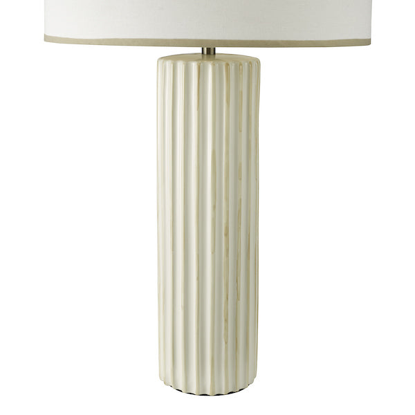 Dar Lighting Idella Taupe Table Lamp With Shade
