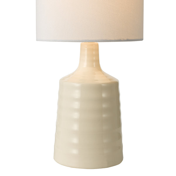 Dar Lighting Inci Cream Table Lamp With Shade (Twin Pack)