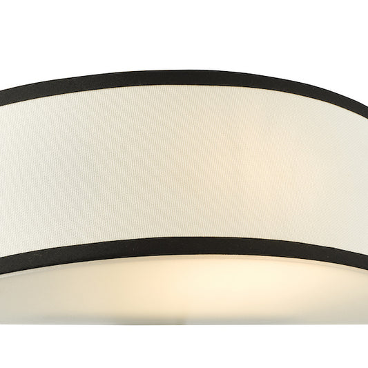 Dar Lighting Jemima White & Frosted Acrylic Wall Light With Shade