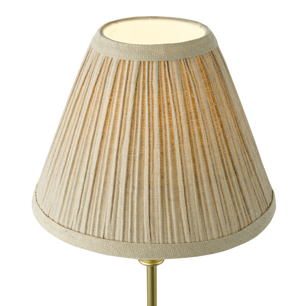 Dar Lighting Judy Satin Gold Table Lamp With Shade