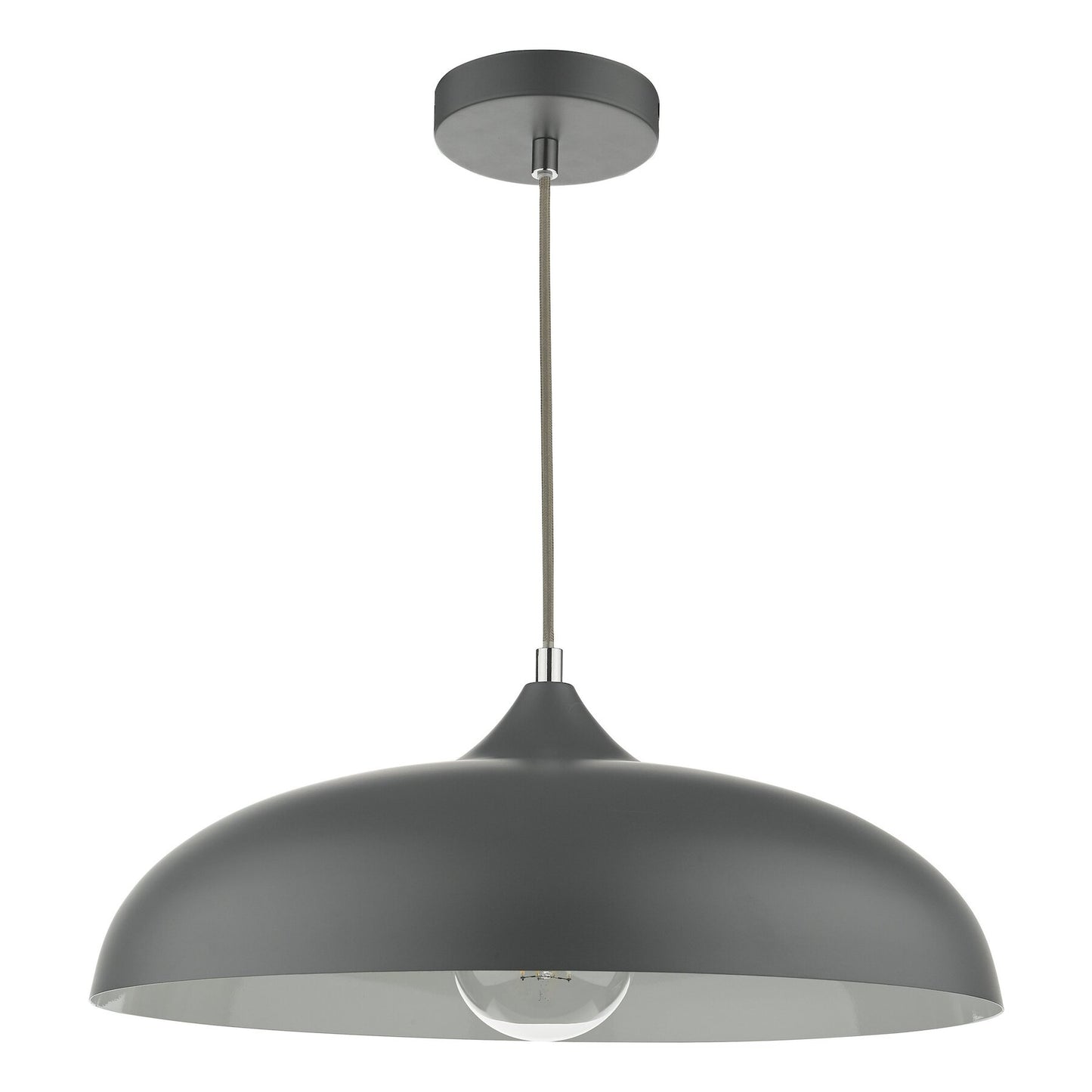 Dar Lighting Kaelan Graphite Pendant