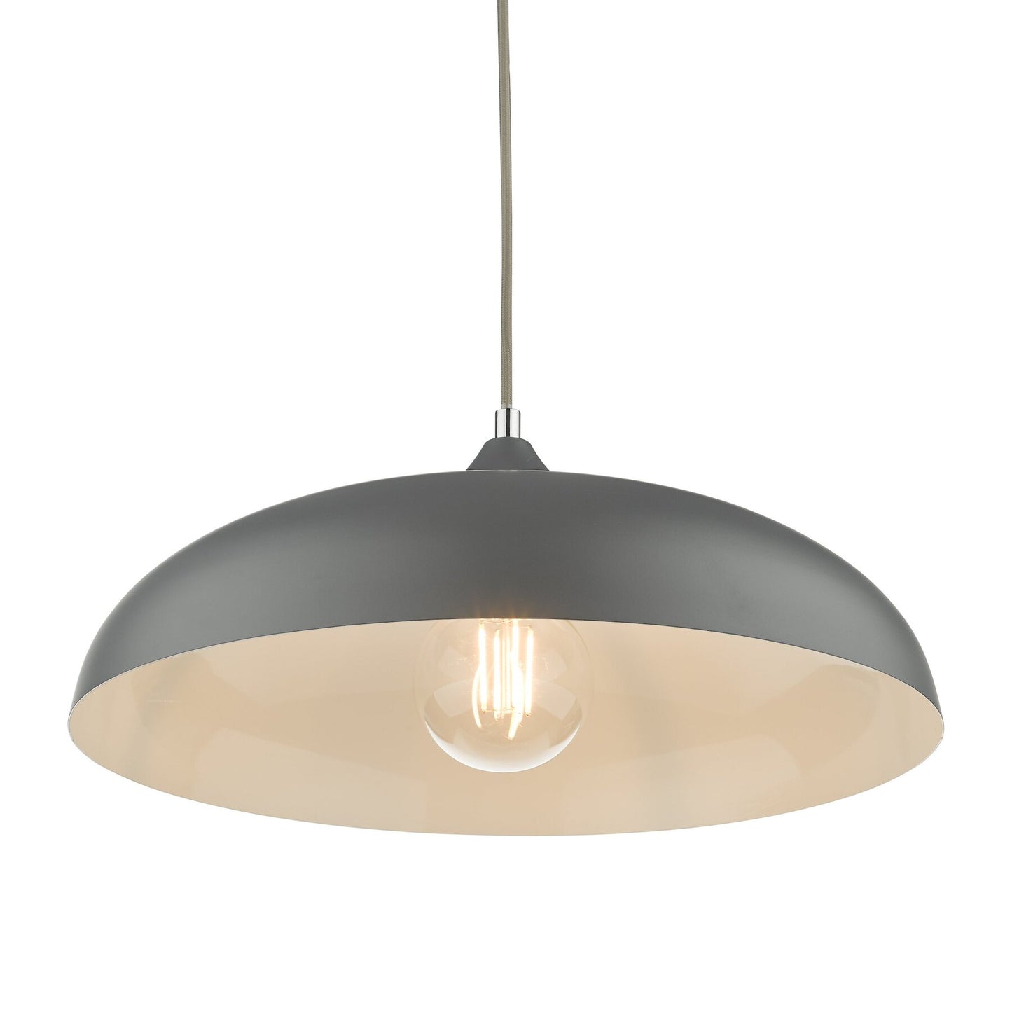 Dar Lighting Kaelan Graphite Pendant