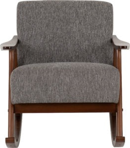 Kendra Grey Fabric Rocking Chair