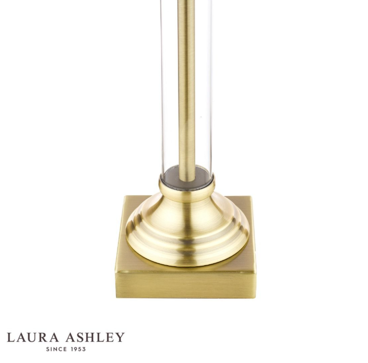 Laura Ashley Winston Antique Brass & Glass Table Lamp Base Only