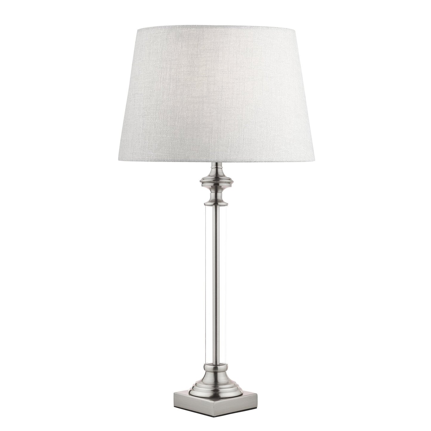 Laura Ashley Winston Antique Chrome & Glass Table Lamp Base Only