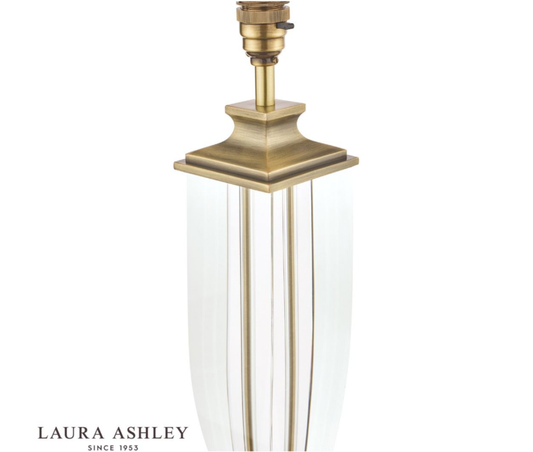 Laura Ashley Carson Large Table Lamp Antique Brass & Crystal (Base Only)