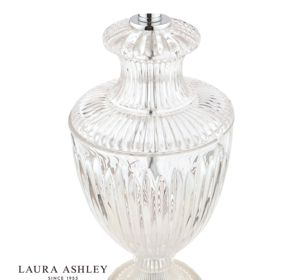 Laura Ashley Meredith Large Cut Glass & Crystal Table Lamp Base Only