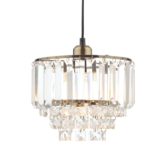 Laura Ashley Vienna Crystal & Antique Brass Easy Fit Pendant