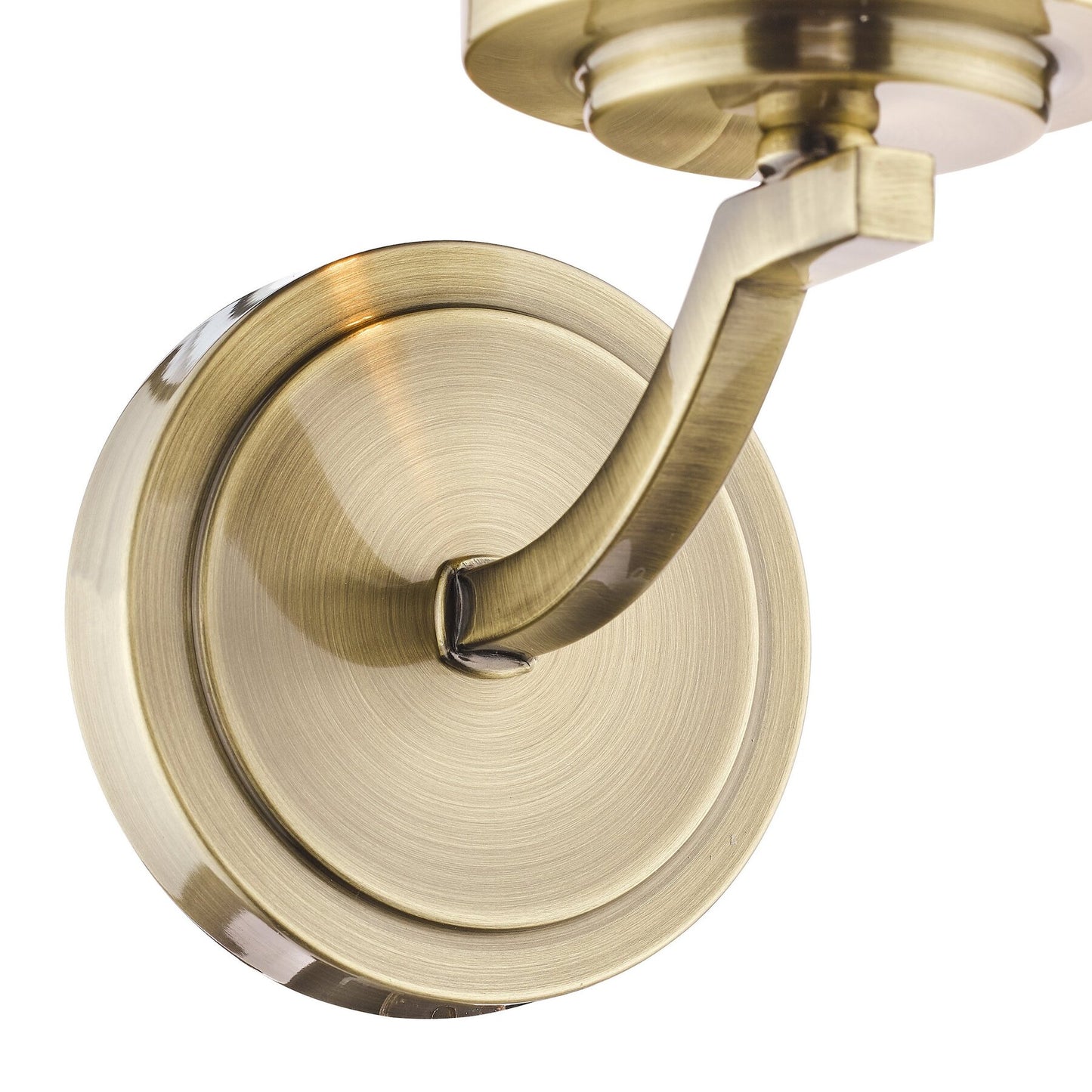 Laura Ashley Joseph Antique Brass & Glass Wall Light