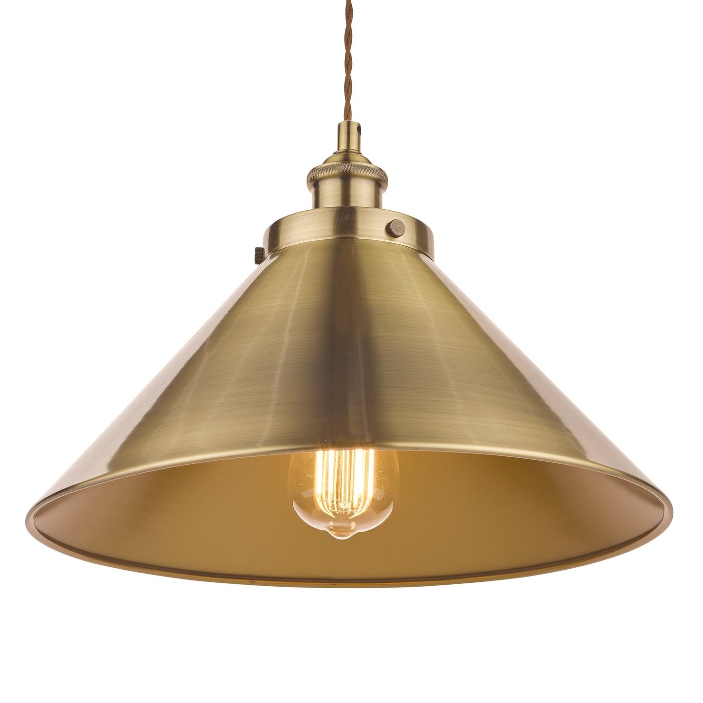 Laura Ashley Rufus Antique Brass Pendant