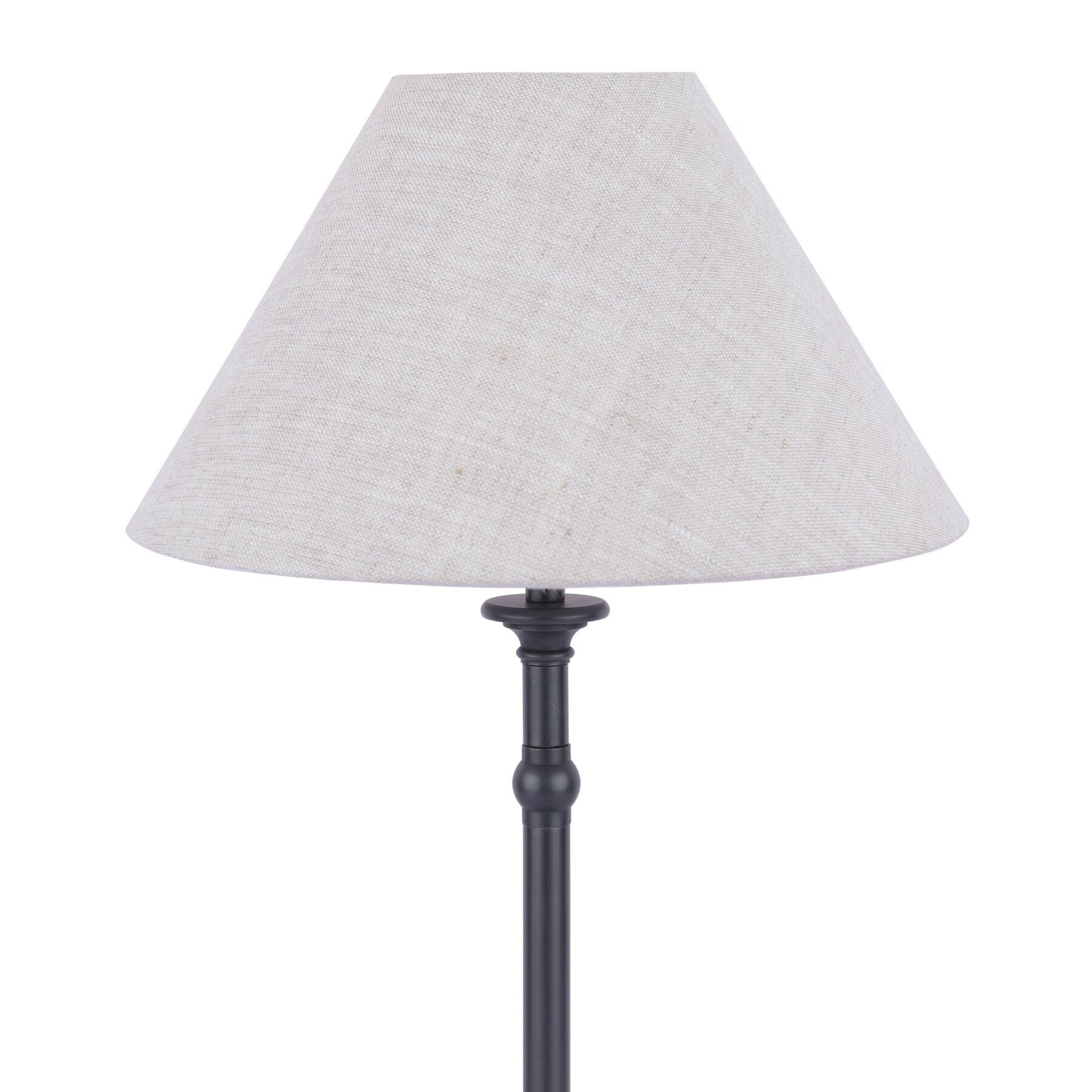 Laura Ashley Ludchurch Industrial Black Table Lamp With Shade