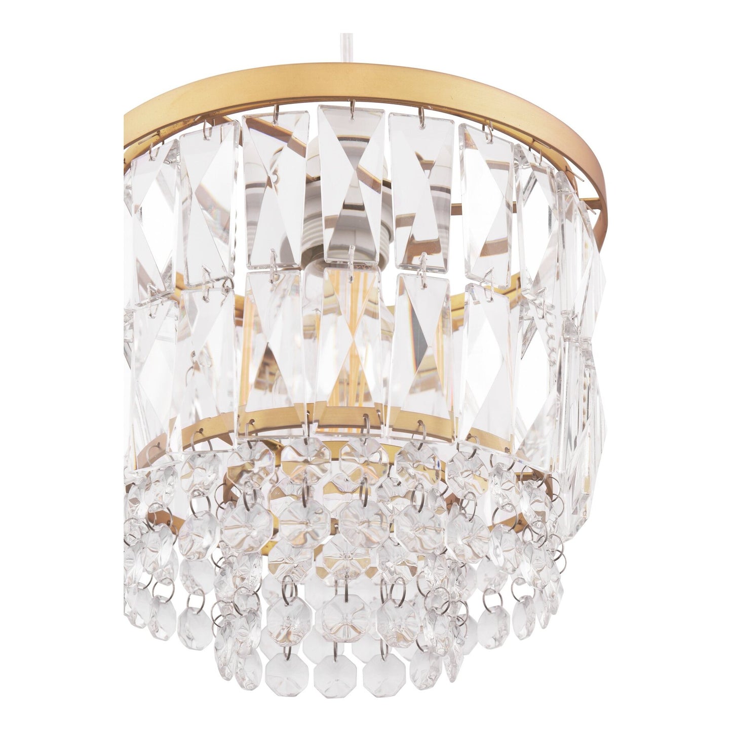 Laura Ashley Rhosill Crystal & Antique Brass Easy Fit Pendant