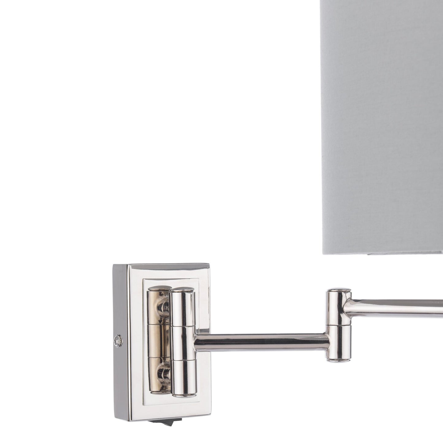 Laura Ashley Marlowe Polished Nickel Wall Light With Shade