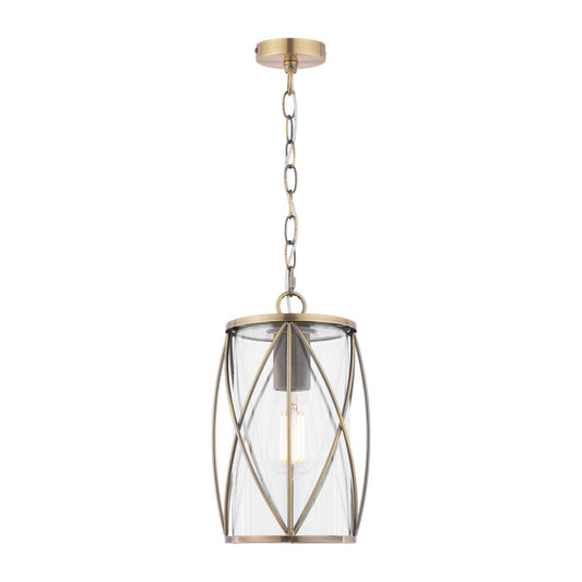 Laura Ashley Beckworth Antique Brass & Glass Ceiling Lantern