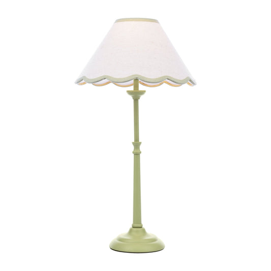 Laura Ashley Cordwell Matt Green Table Lamp With Shade