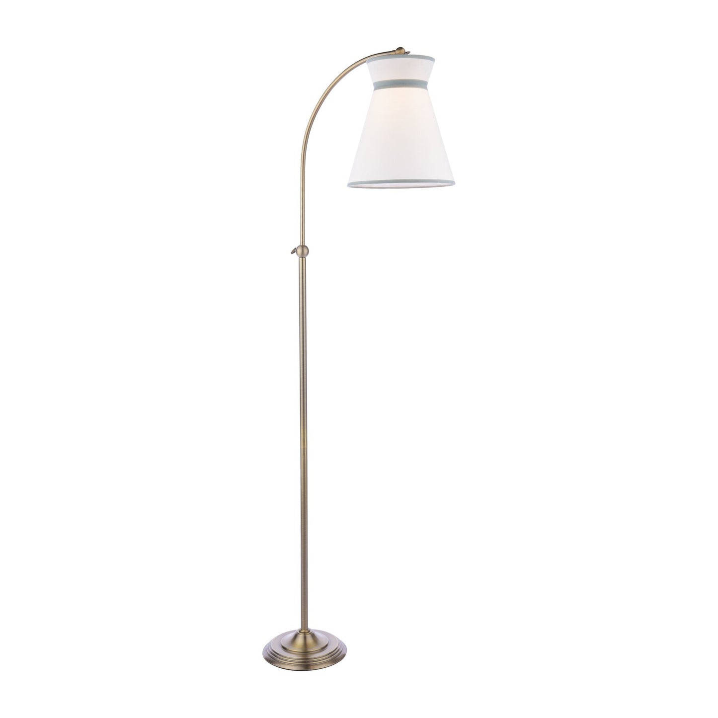 Laura Ashley Dearham Antique Brass Floor Lamp With Shade