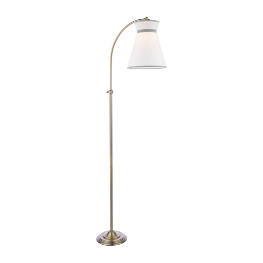 Laura Ashley Dearham Antique Brass Floor Lamp With Shade