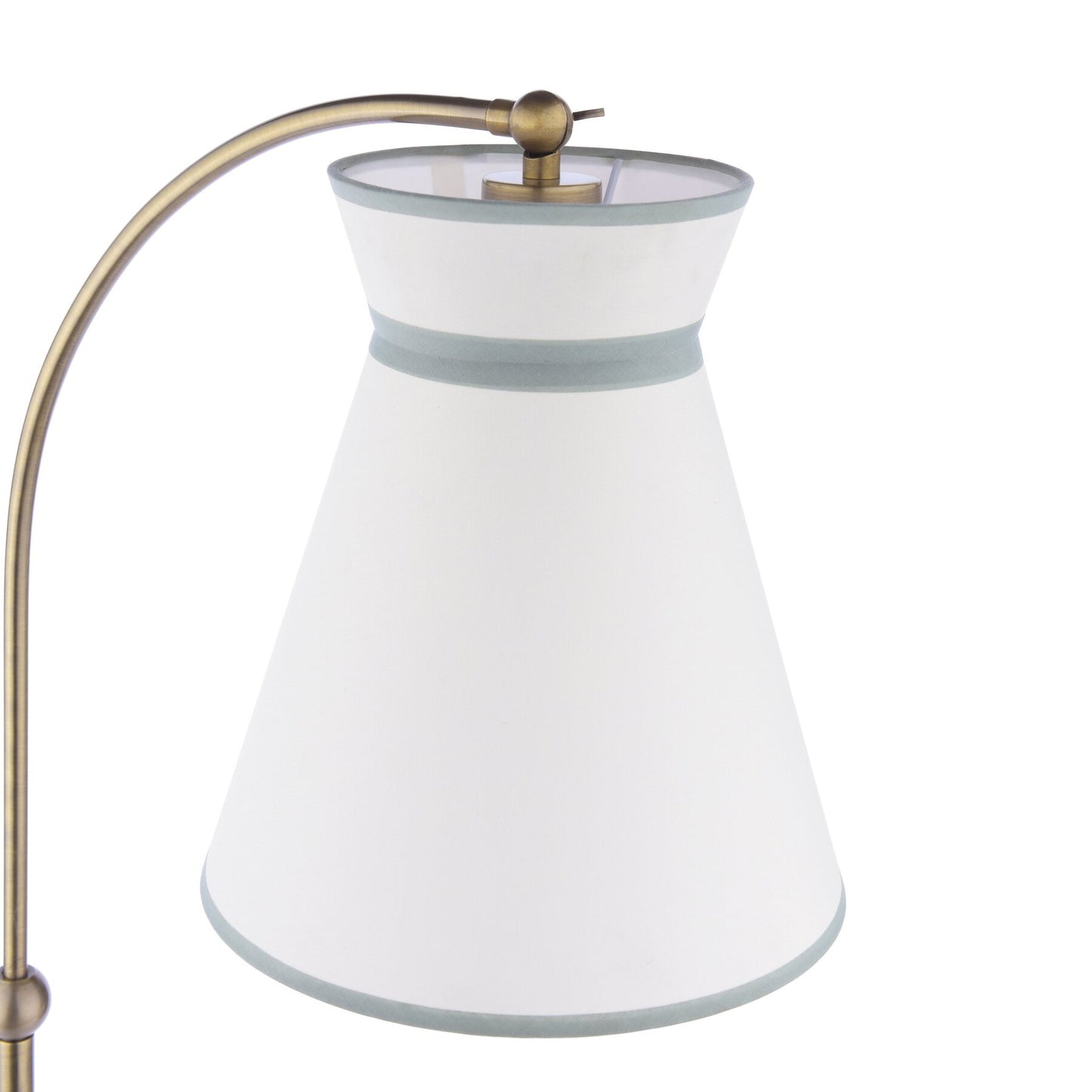 Laura Ashley Dearham Antique Brass Floor Lamp With Shade