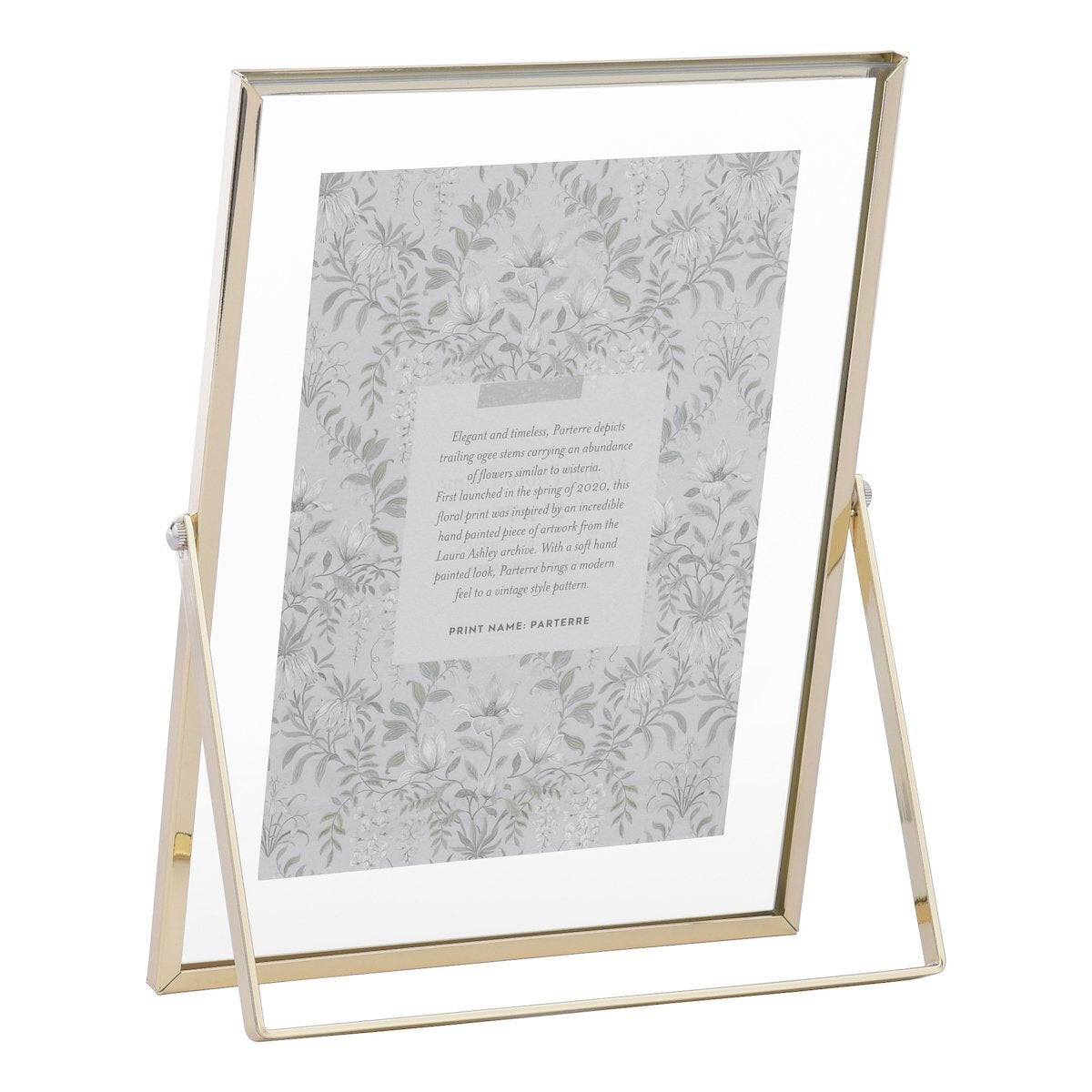Laura Ashley Moira Polished Gold & Glass 5x7 Inch Photo Frame