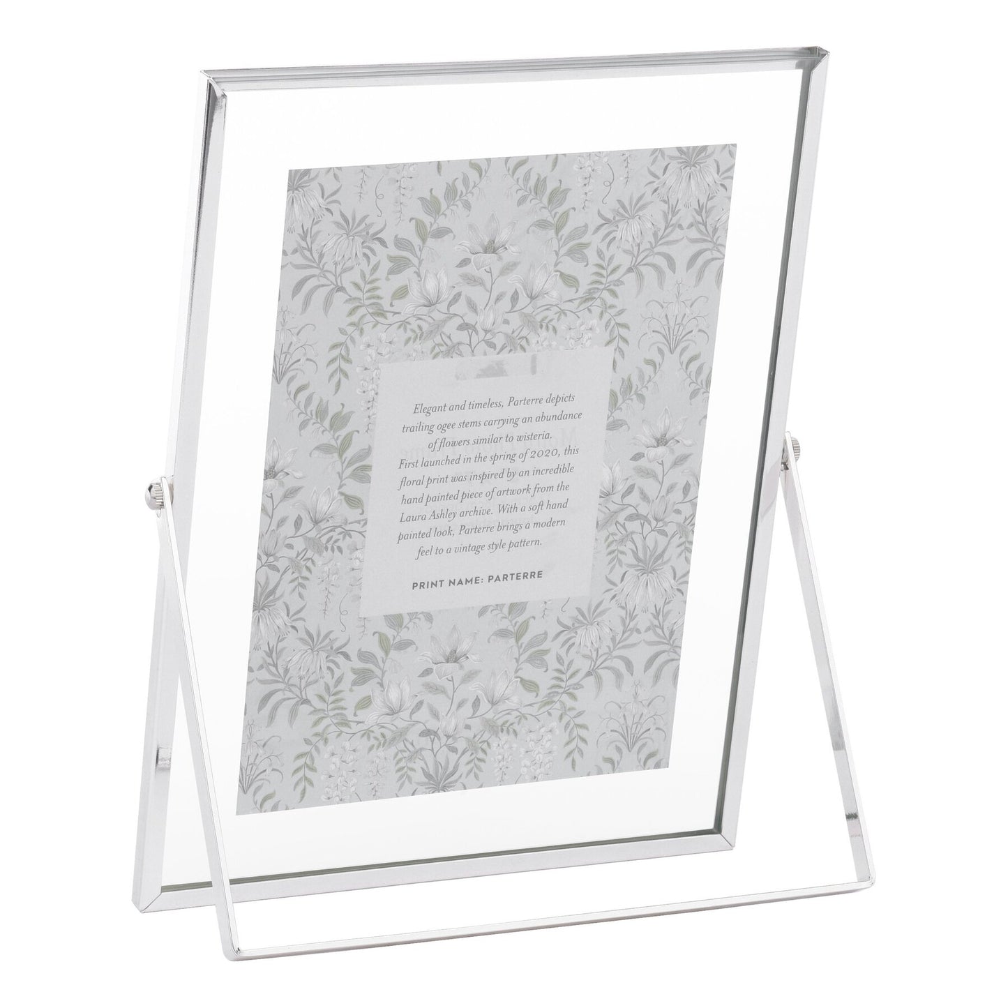 Laura Ashley Moira Polished Silver & Glass 5x7 Inch Photo Frame