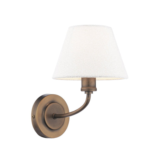 Laura Ashley Denston Antique Bronze Wall Light With Shade