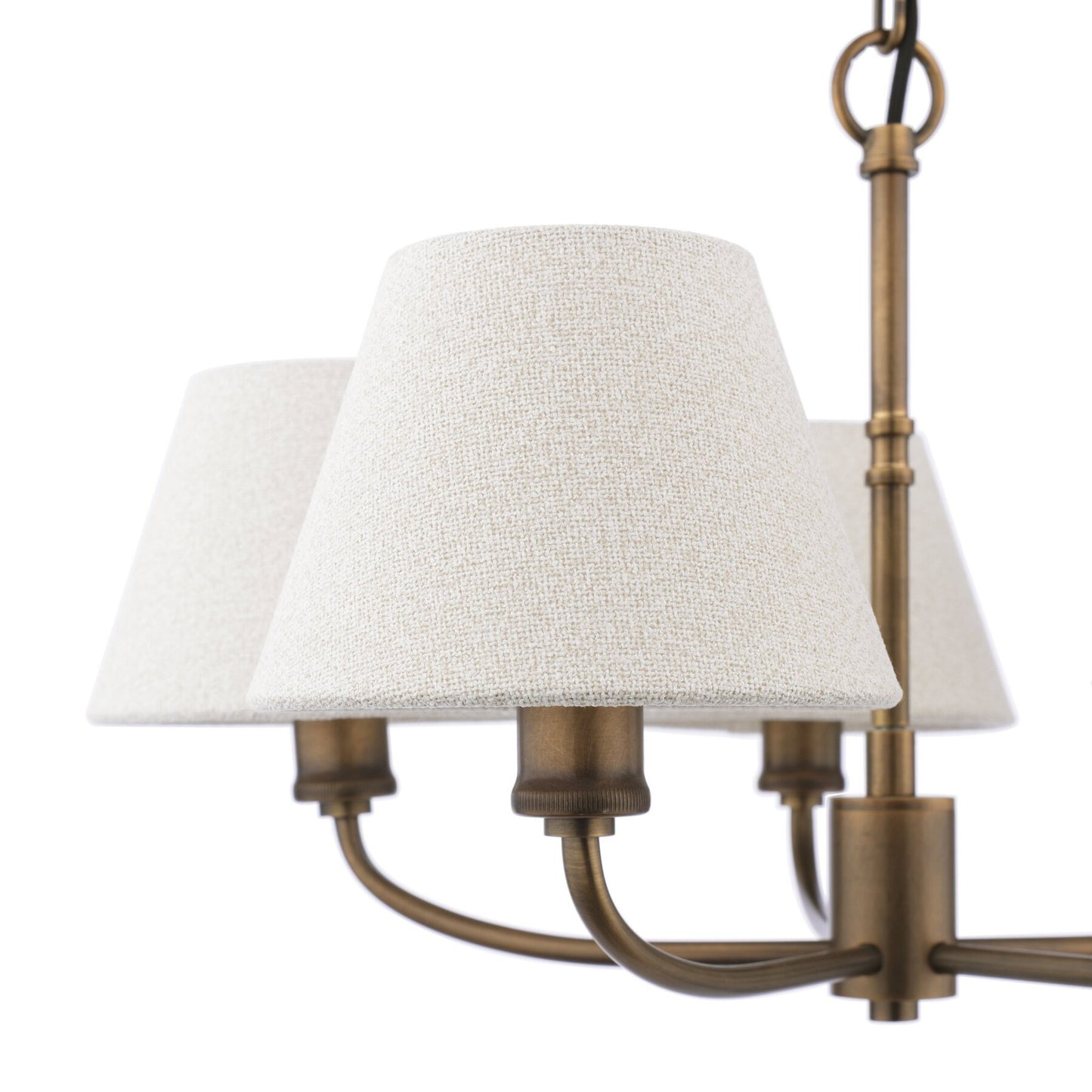Laura Ashley Denston 5 Light Antique Bronze Chandelier With Shades