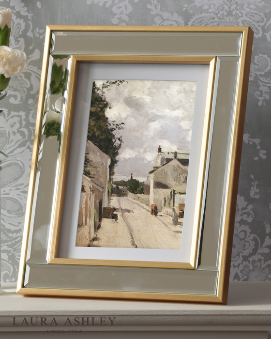 Laura Ashley Clemence Mirror & Gold Leaf 5x7 Inch Photo Frame