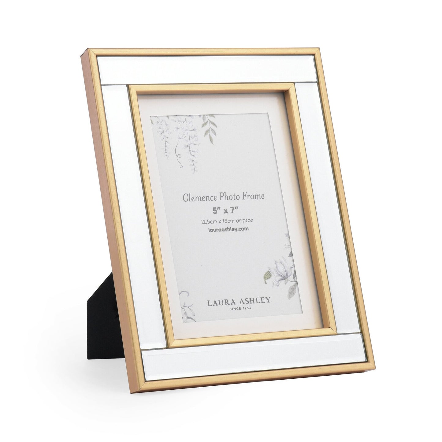 Laura Ashley Clemence Mirror & Gold Leaf 5x7 Inch Photo Frame