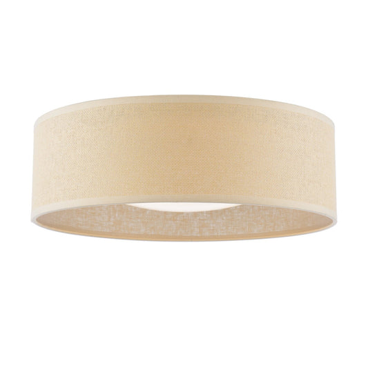 Laura Ashley Buckenham 2 Light Rattan Shade Flush With Diffuser