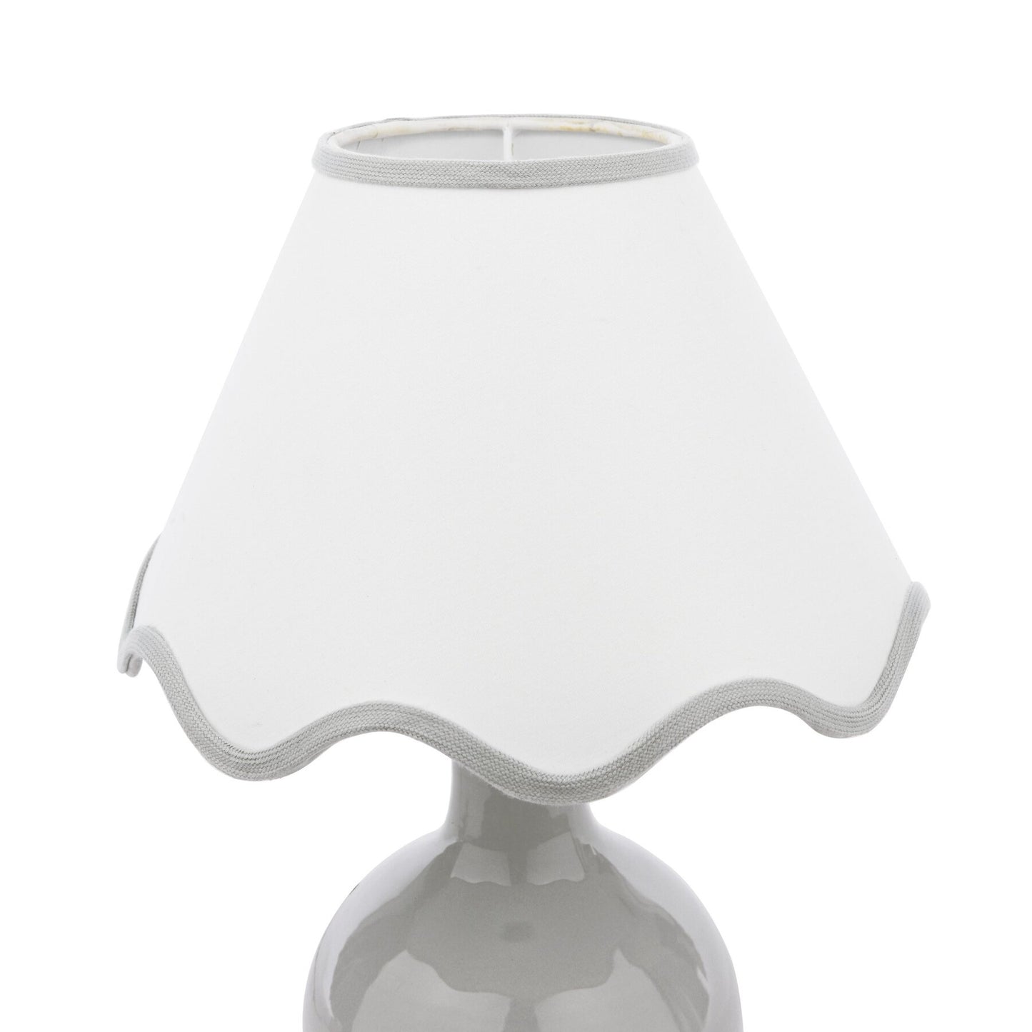 Laura Ashley Bramhope Grey Ceramic Table Lamp With Shade