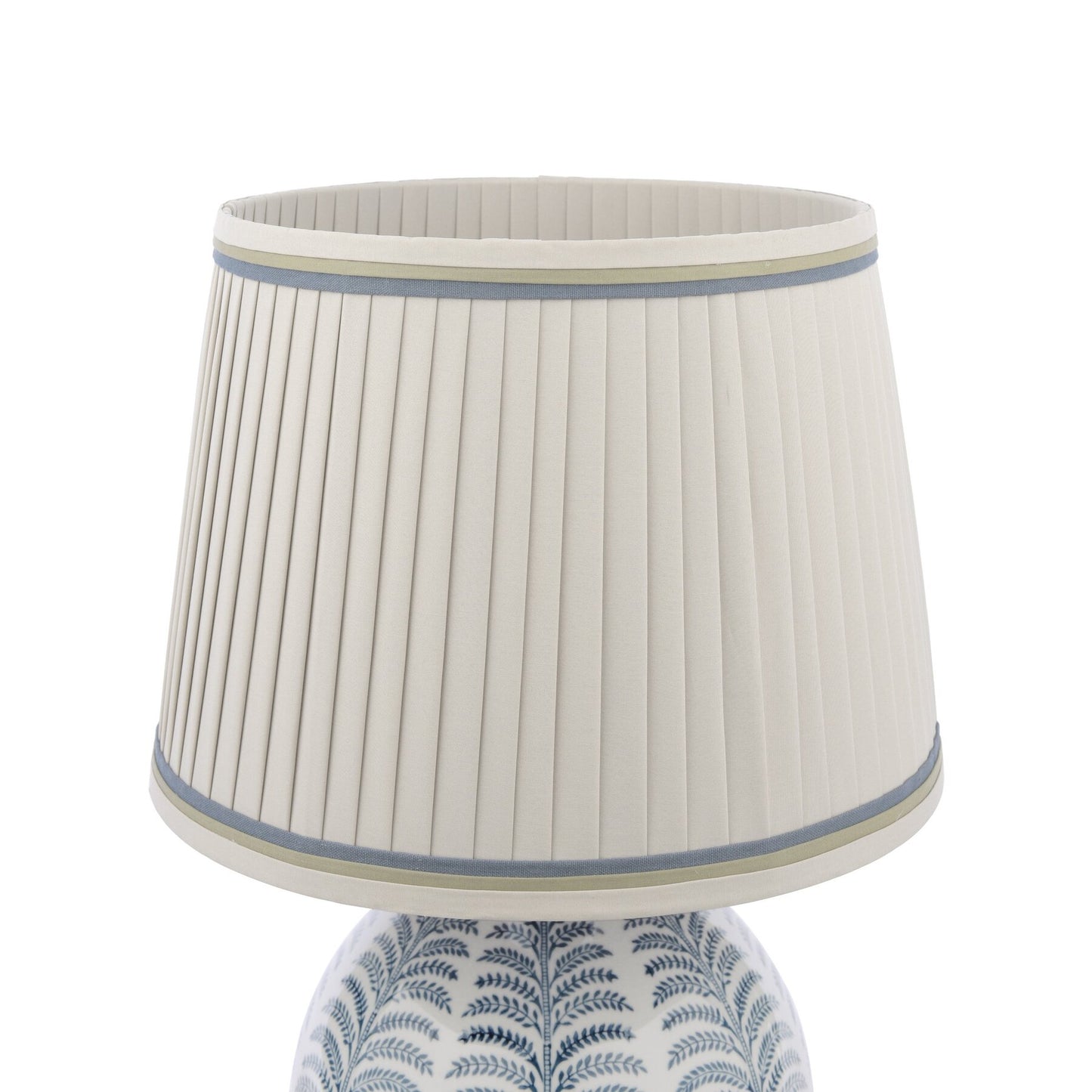 Laura Ashley Stannard Blue Ceramic Table Lamp With Shade