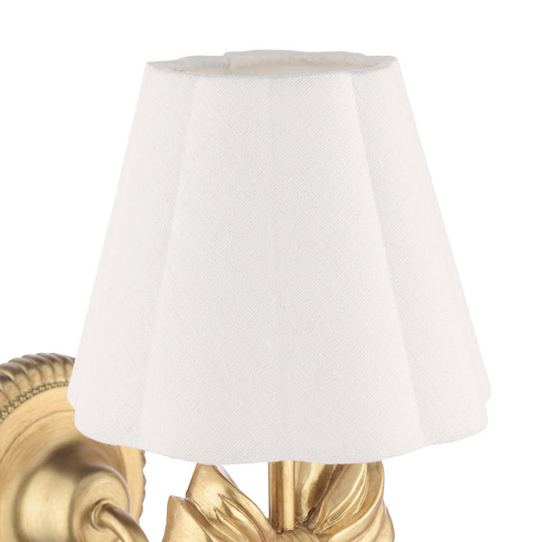 Laura Ashley Larkfield Antique Gold Wall Light With Shade