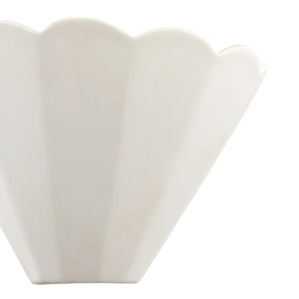 Laura Ashley Scallop White Ceramic Wall Light