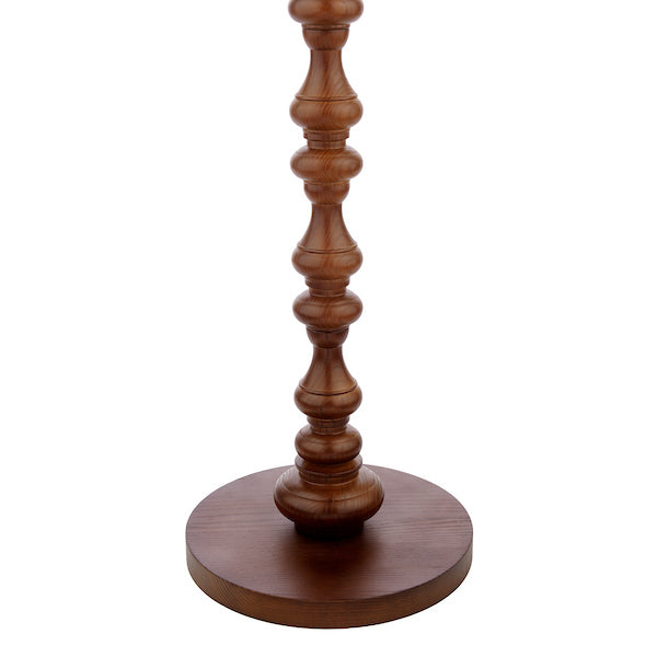 Laura Ashley Millbrook Dark Stained Wood Floor Lamp (Base Only)