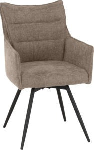Lewis Carver Fawn Fabric Swivel Chair (2 Per Box)