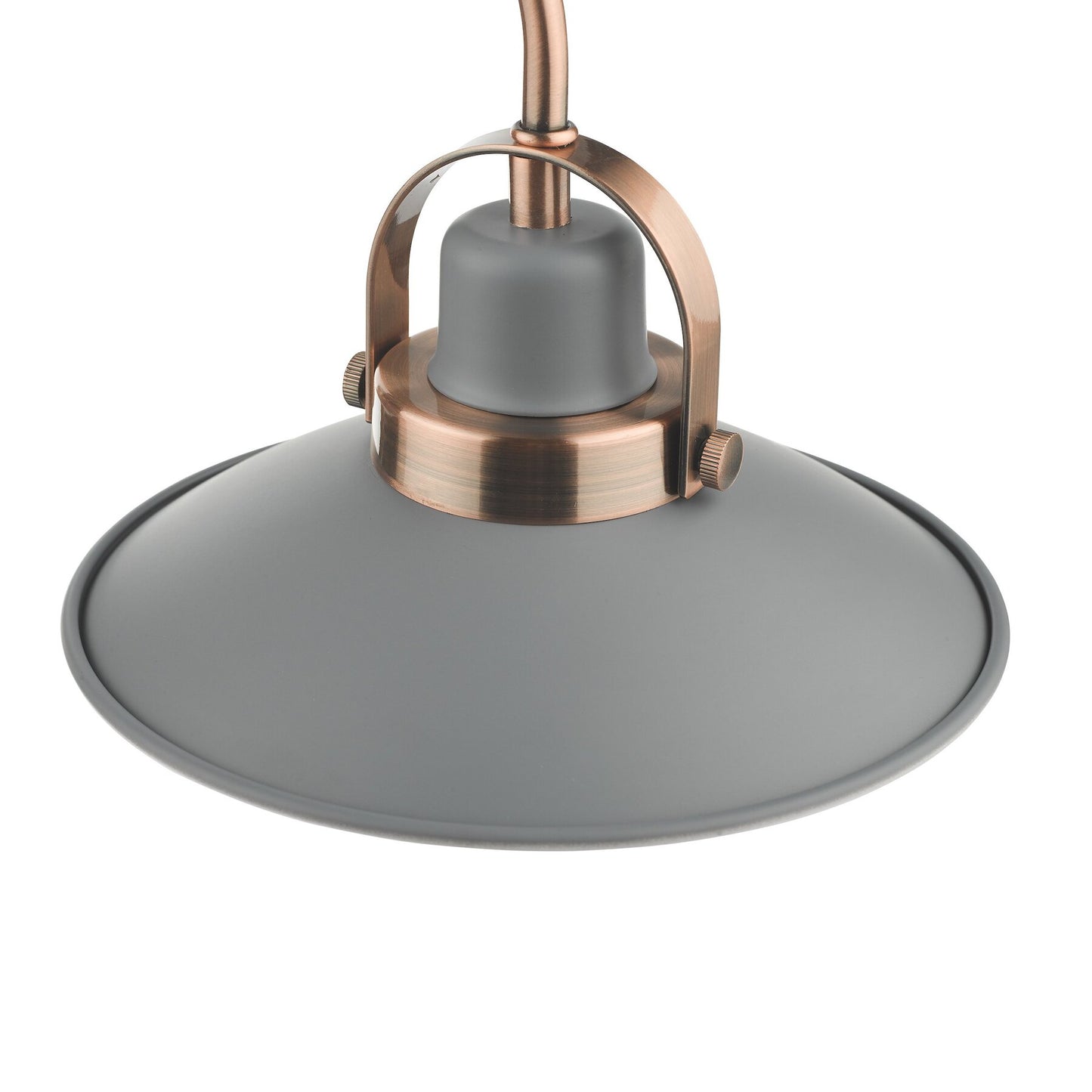 Dar Lighting Liden 3 Light Graphite & Copper Bar Pendant