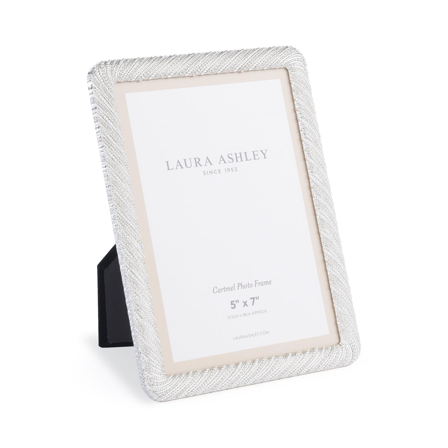 Laura Ashley Cartmel Silver Plated 5x7 inch Photo Frame